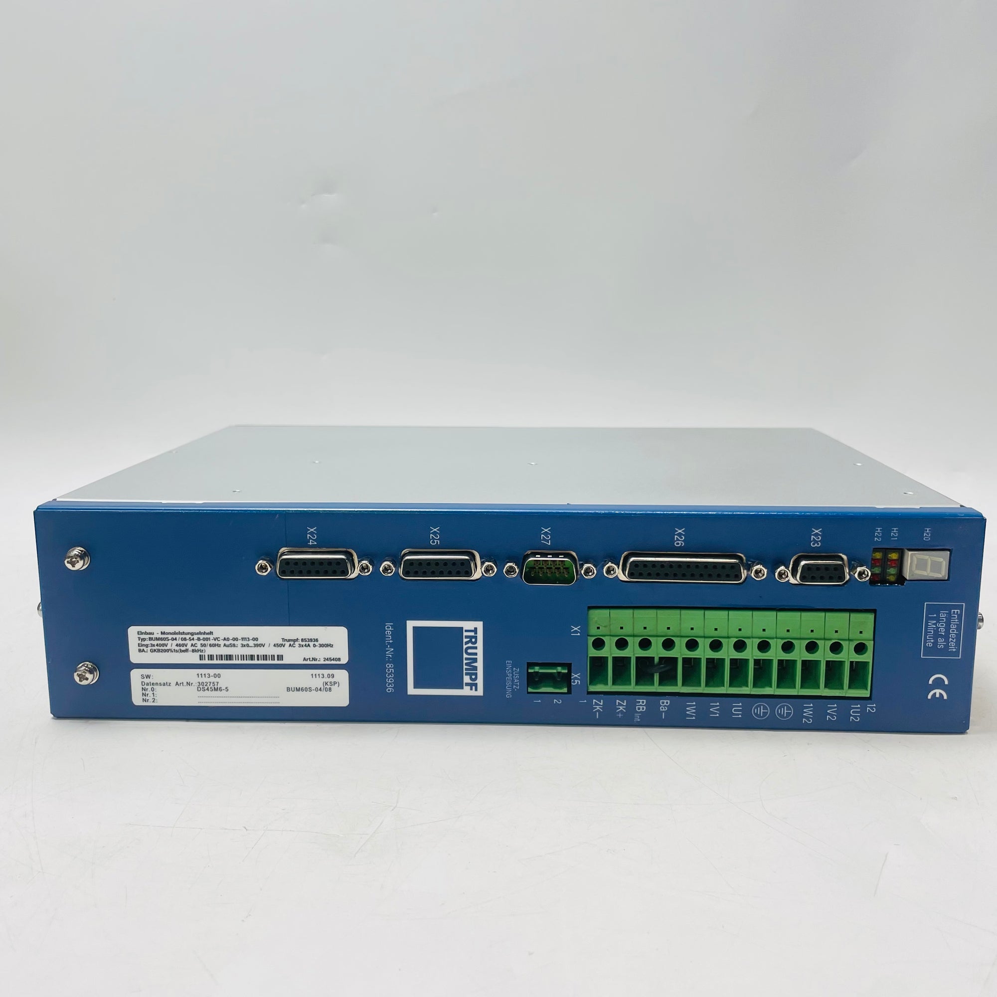 BAUMULLER BUM60S-04-08-54-B-001-VC-AO-00-1113-00 SERVO DRIVE