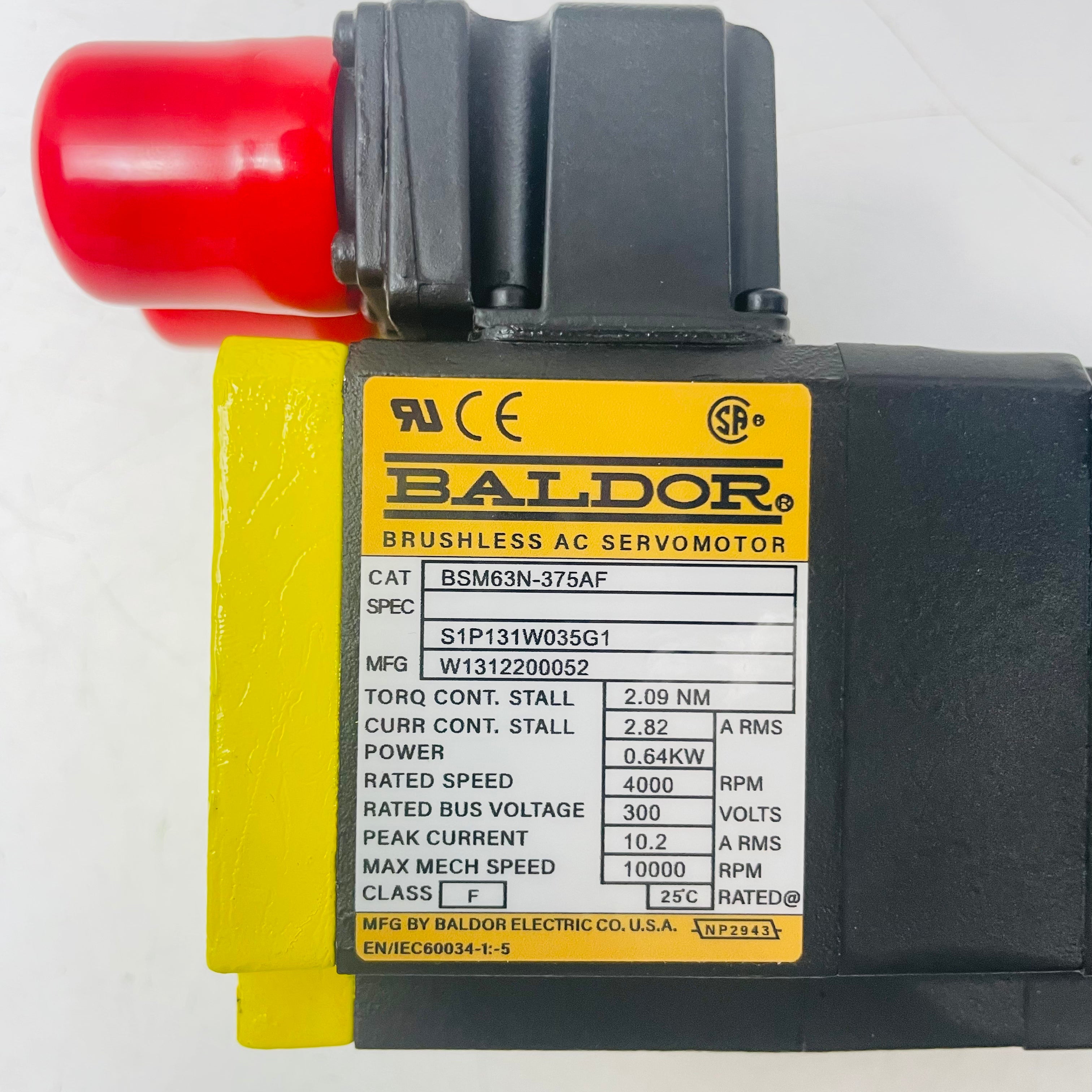 Baldor BSM63N-375AF servo motor
