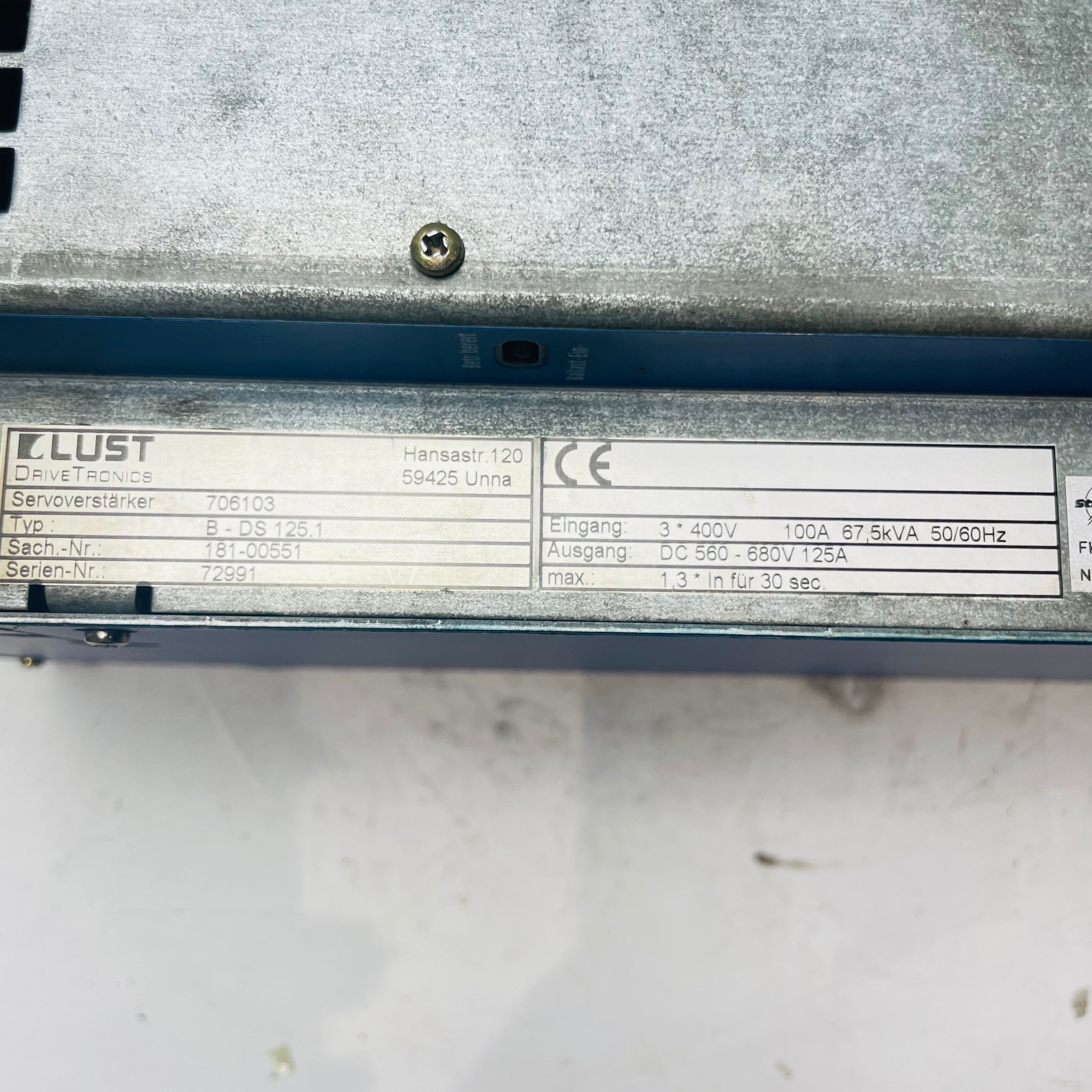 LUST B-DS 125.1 LTi Drive