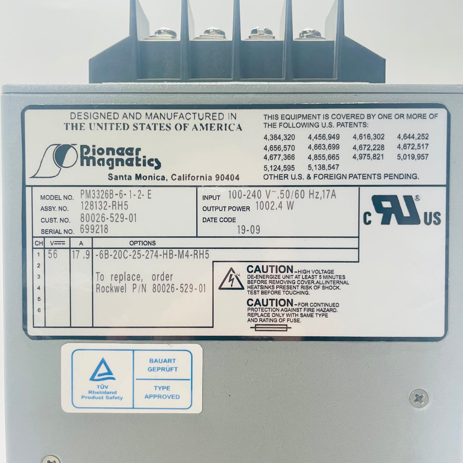 Pioneer Magnetics PM3326B-6-1-2-E Power supply