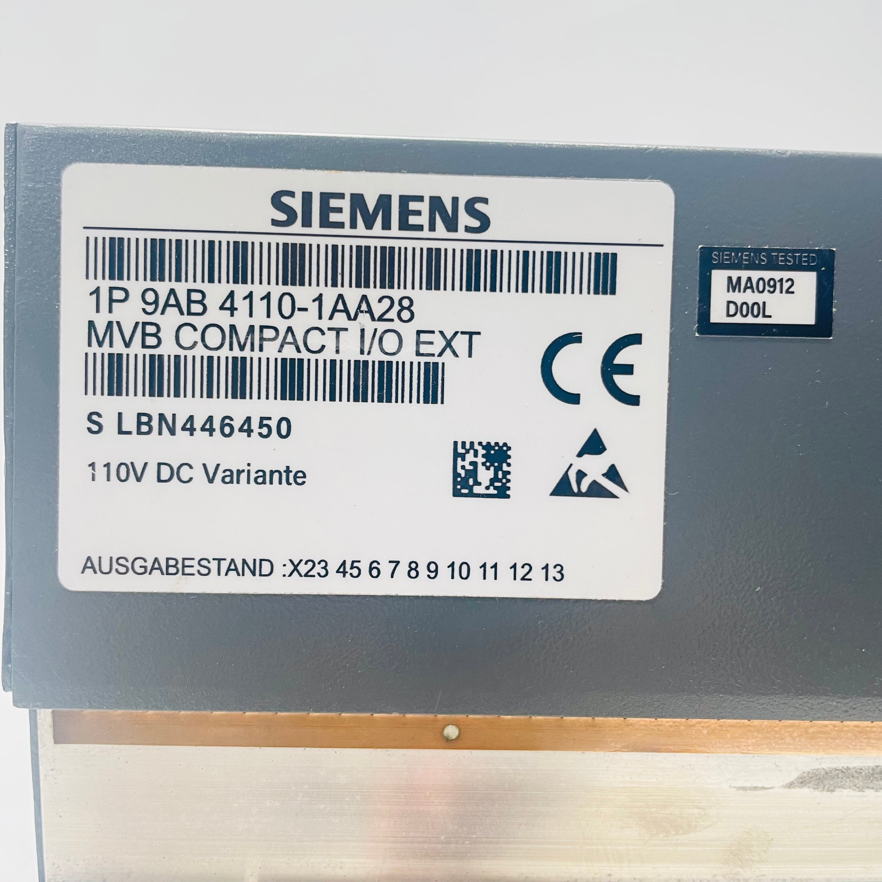 SIEMENS 9AB4110-1AA28 Control Module