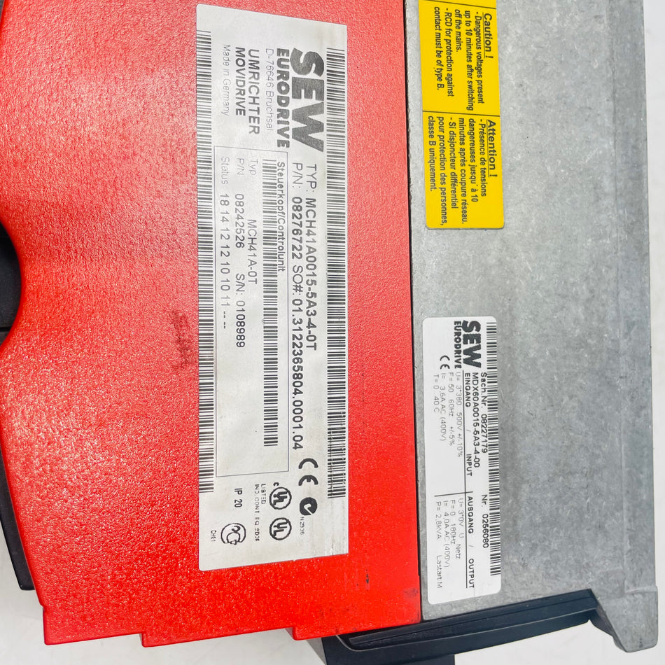 SEW Eurodrive MCH41A0015-5A3-4-0T MDX60A0015-5A3-4-00