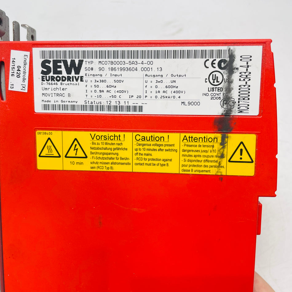 Sew Eurodrive MC07B0003-5A3-4-00