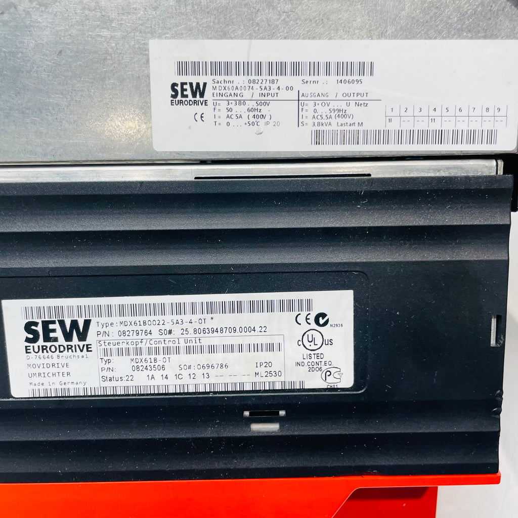SEW Eurodrive MDX61B0022-5A3-4-0T MDX60A0022-5A3-4-00