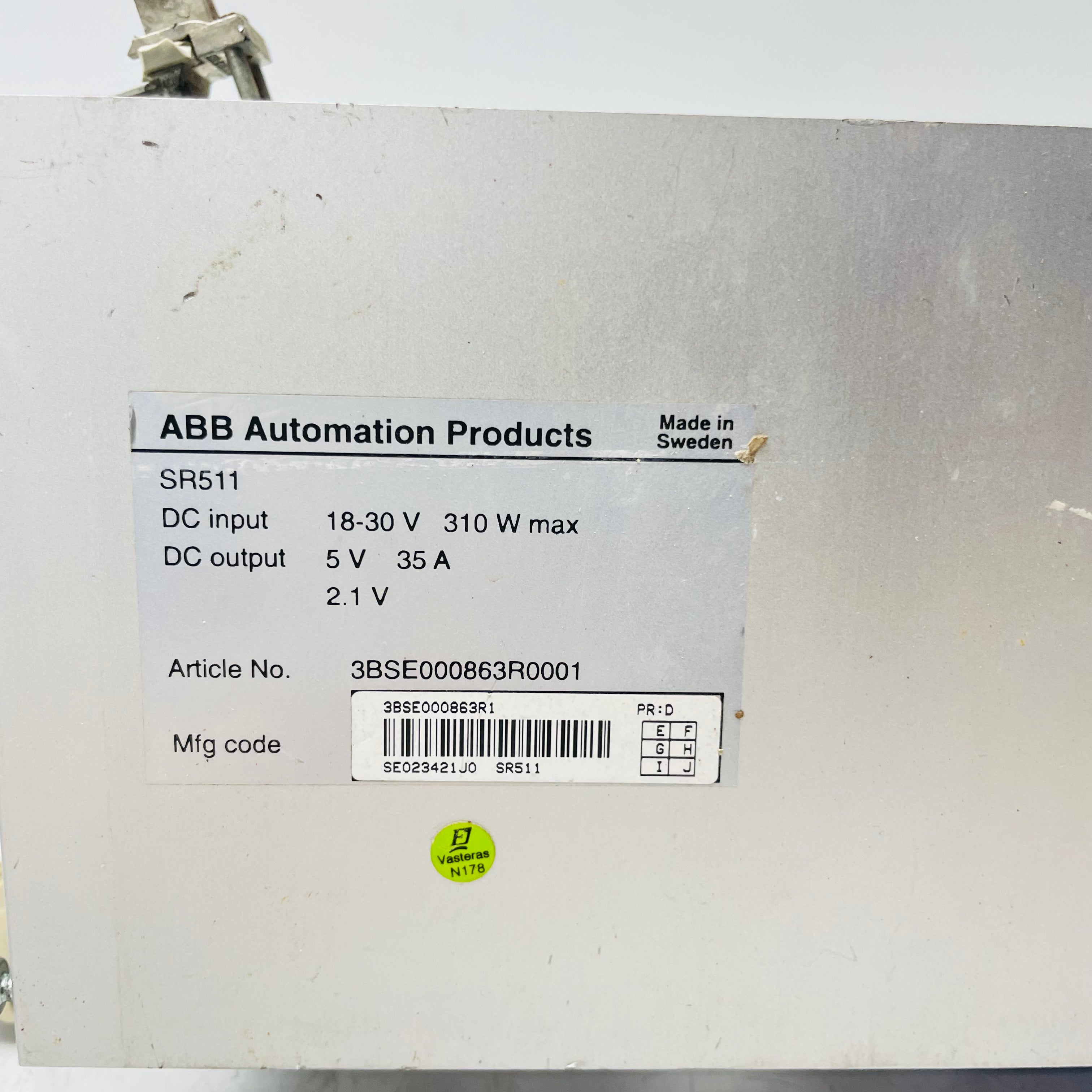 ABB SR511 POWER SUPPLY