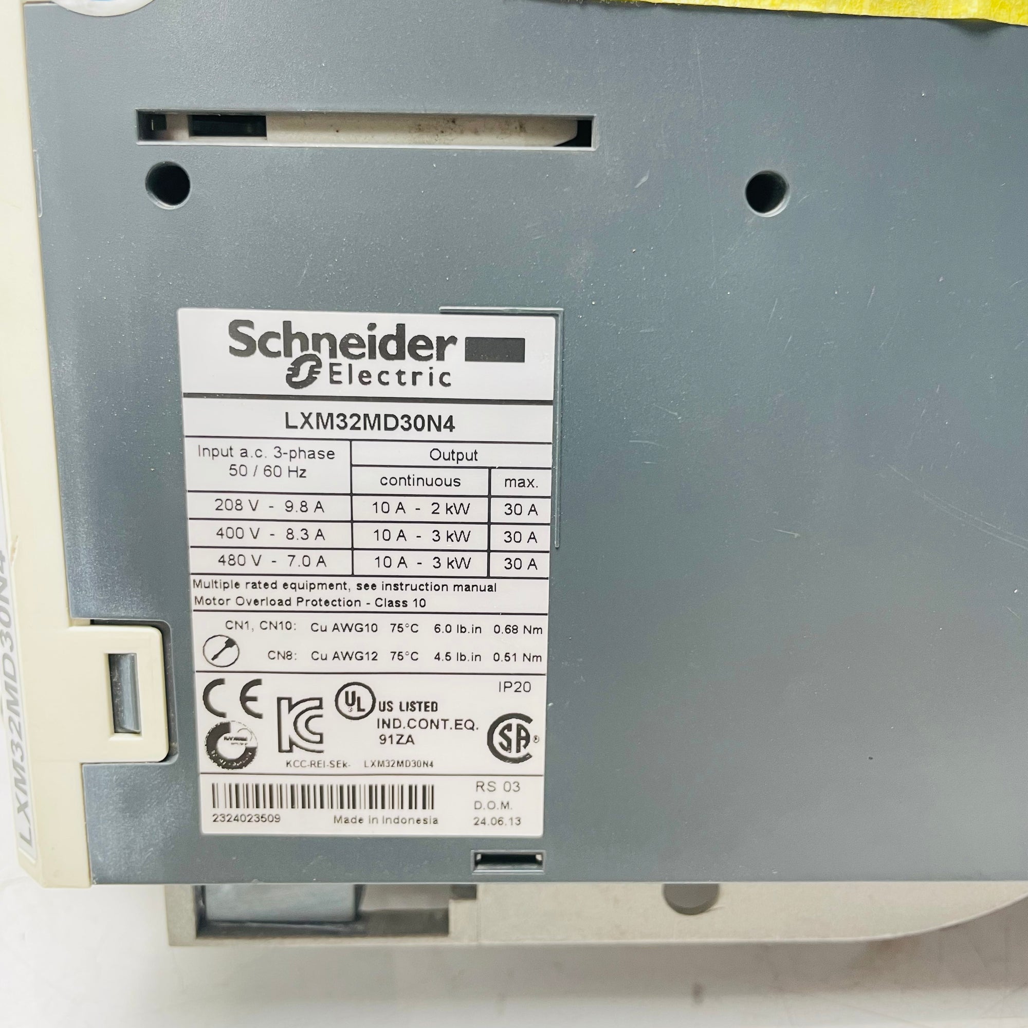 SCHNEIDER LXM32MD30N4 SERVO DRIVE