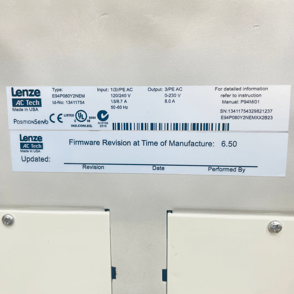 LENZE E94P080Y2NEM