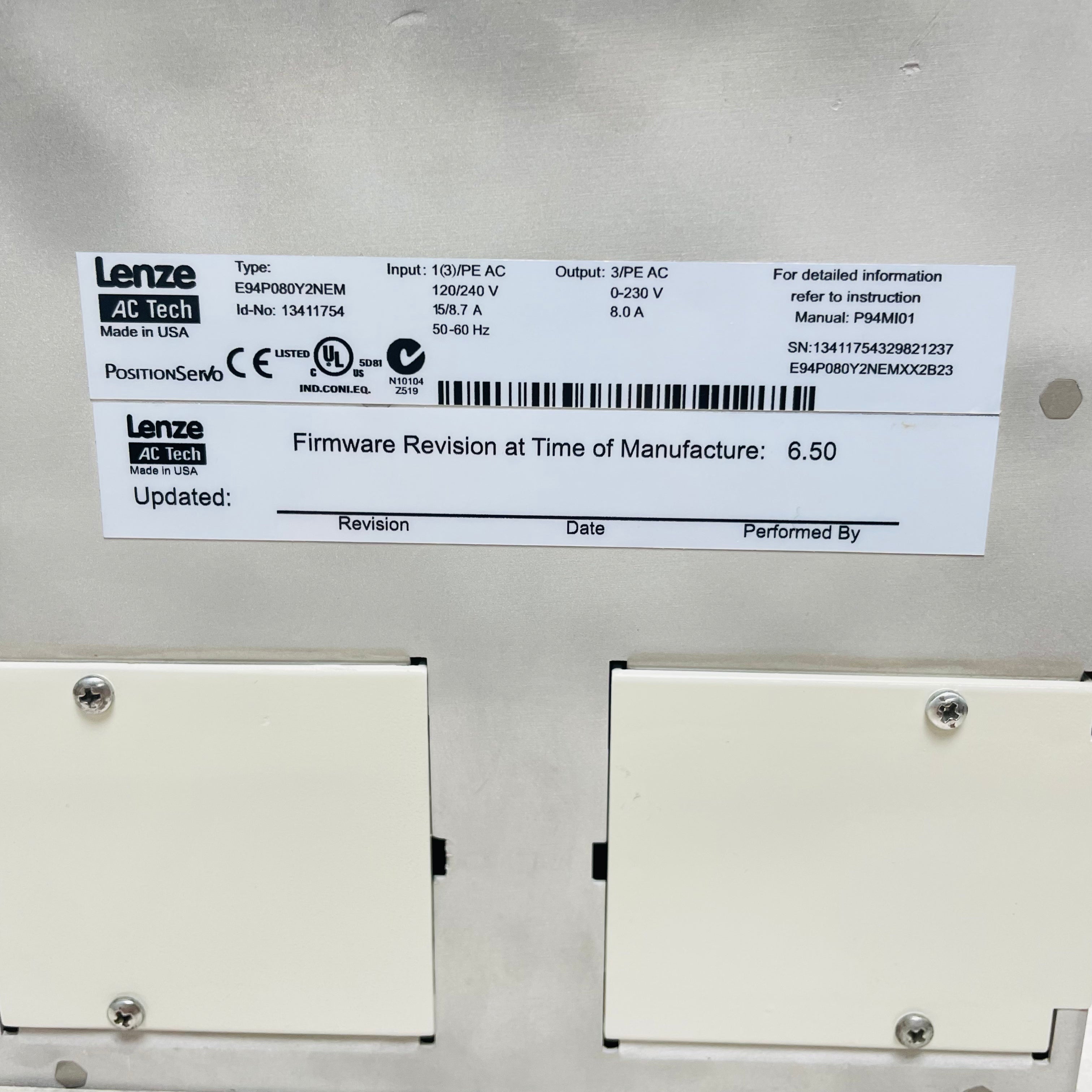 LENZE E94P080Y2NEM