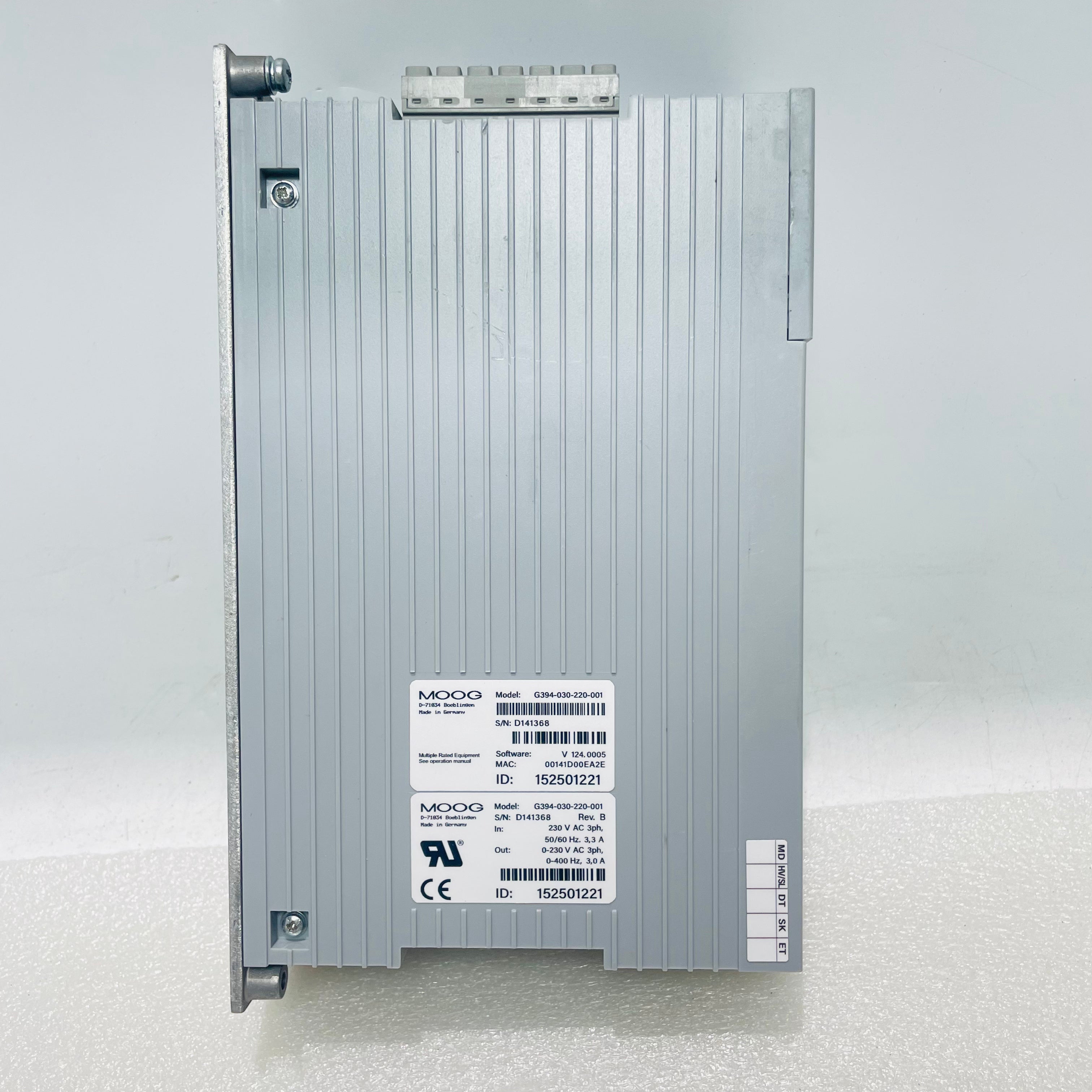 MOOG G394-030-220-001