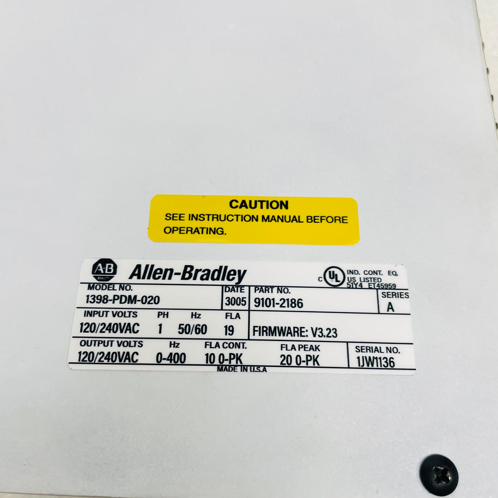 AB 1398-PDM-020 Driver