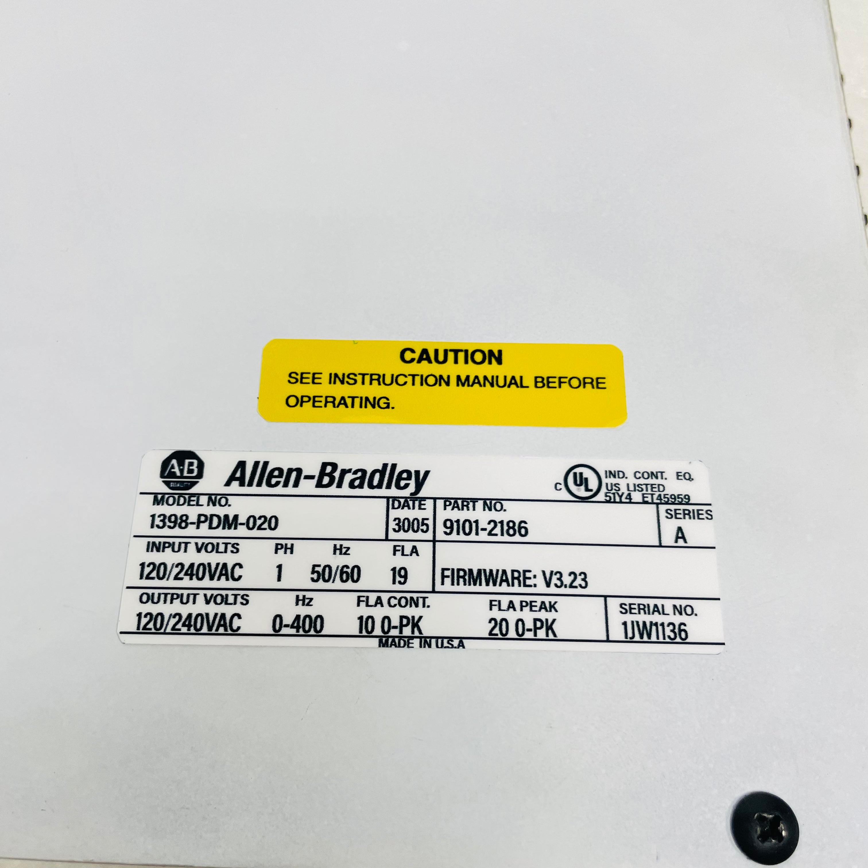AB 1398-PDM-020 Driver