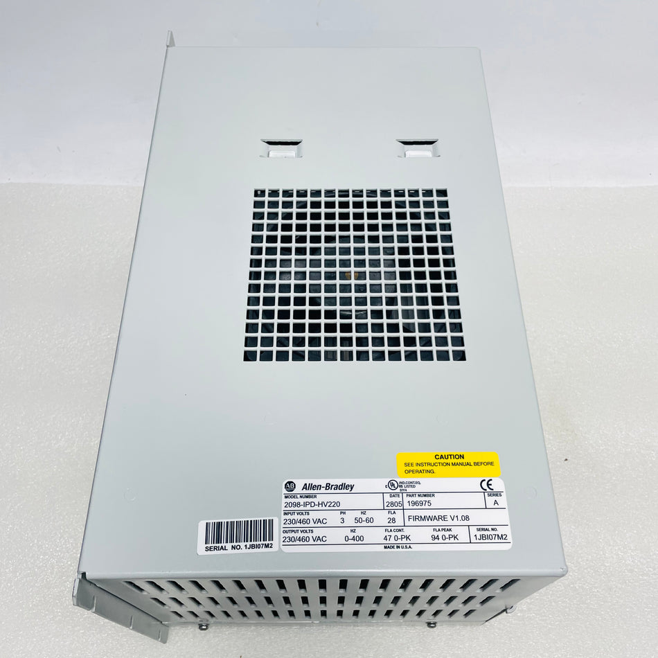 Allen Bradley	 Drive   2098-IPD-HV220