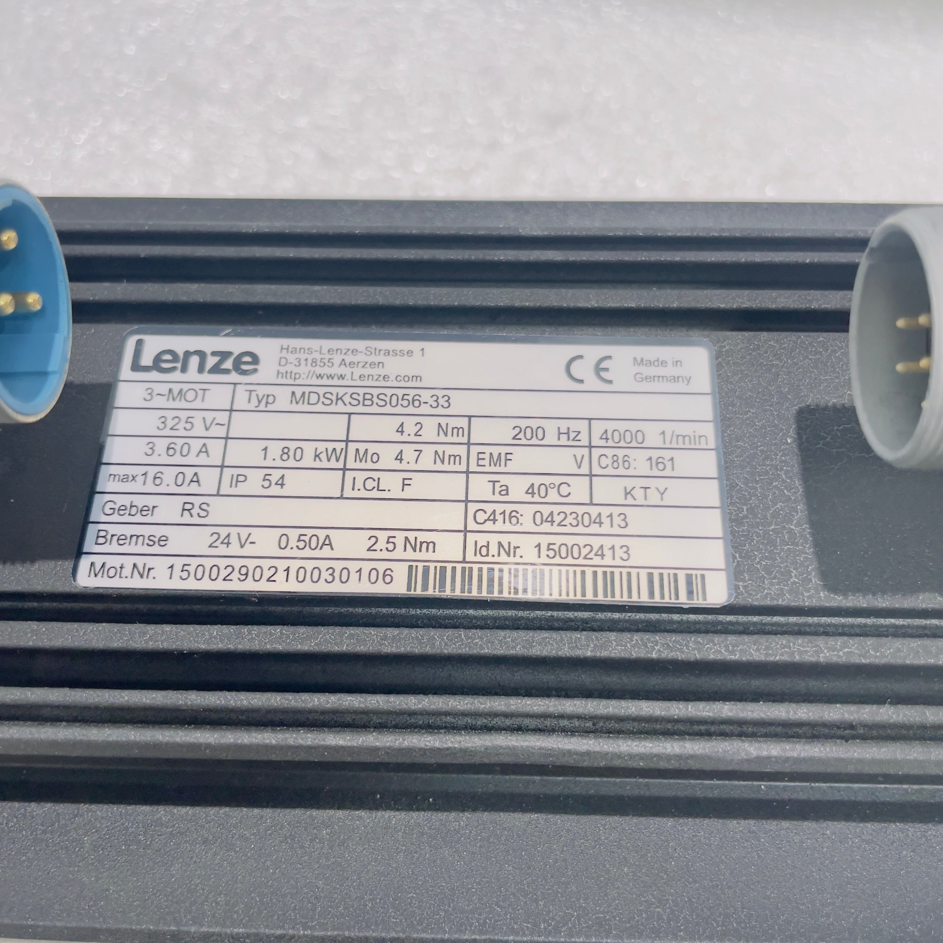 LENZE MDSKSBS056-33 MOTORS