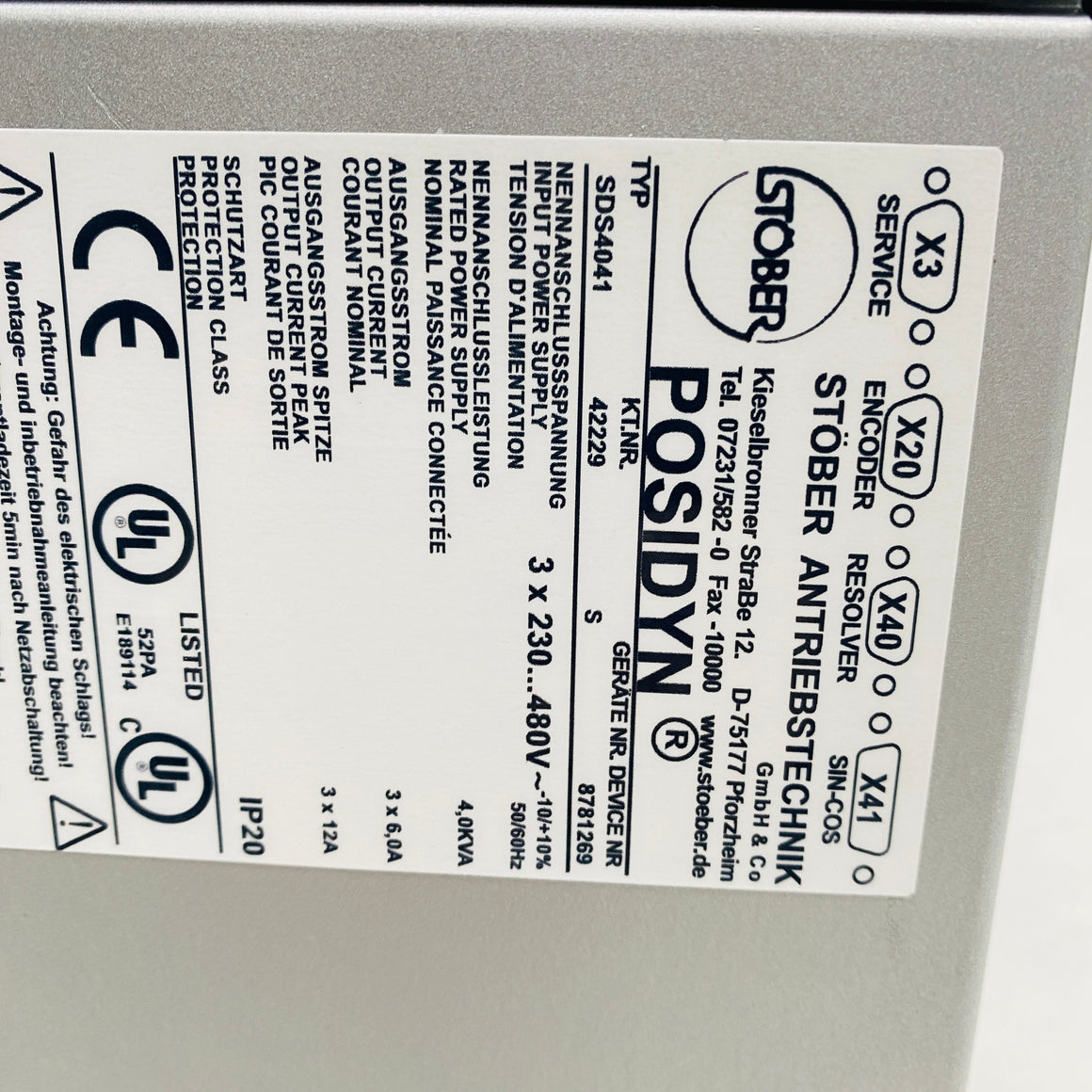 STOBER  Driver  SDS4041 - Rockss Automation
