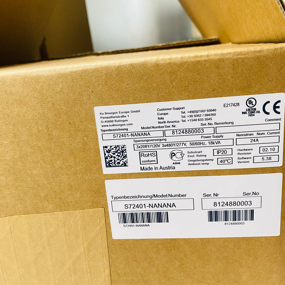 Kollmorgen  Driver  S72401-NANANA - Rockss Automation