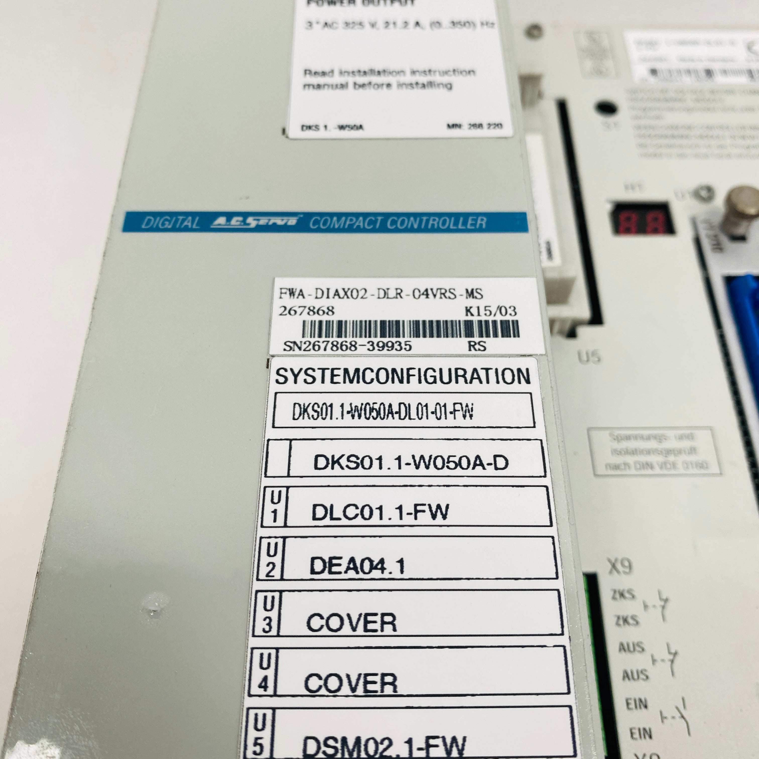 REXROTH  Driver  DKS01.1-W050A-DL01-01-FW - Rockss Automation