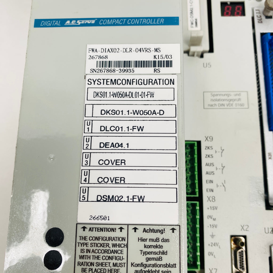 REXROTH  Driver  DKS01.1-W050A-DL01-01-FW - Rockss Automation