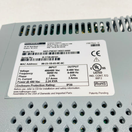 Kollmorgen  Driver  AKD-P00307-NBEI-0000 - Rockss Automation