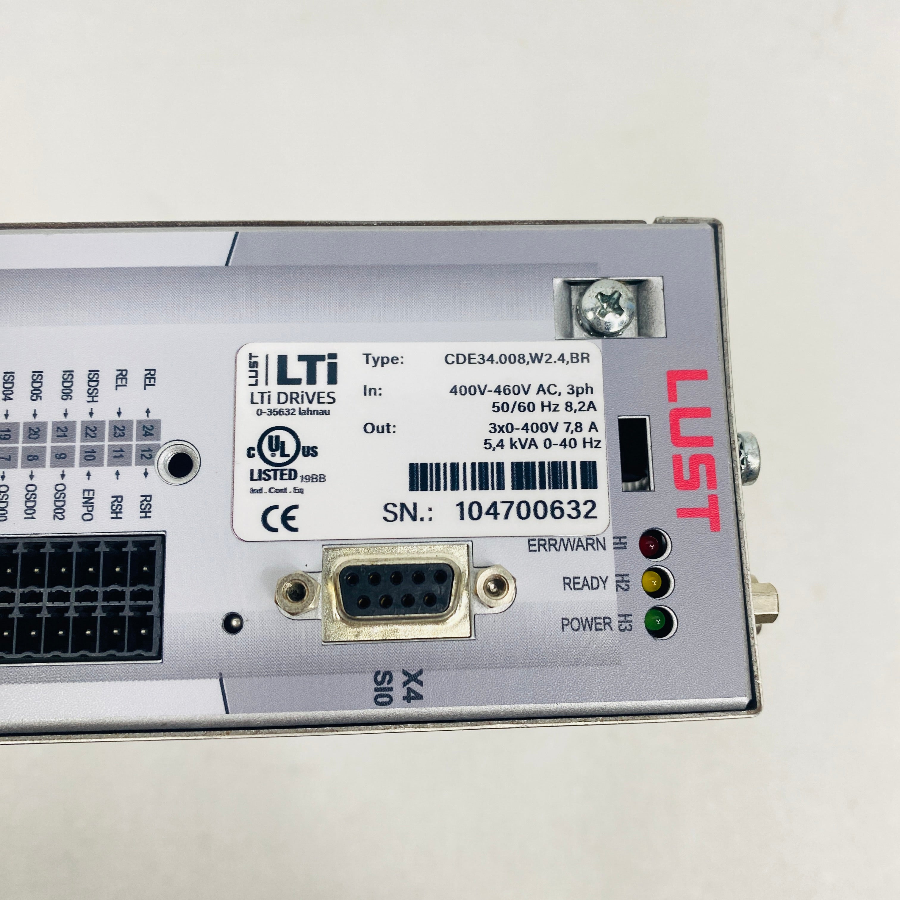 LUST  Drive  CDE34.008, W2.4, BR - Rockss Automation