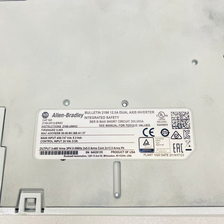 Allen‑Bradley  Driver  2198-D012-ERS3 - Rockss Automation