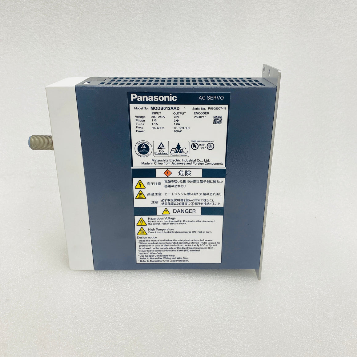 Panasonic  Drive  MQDB012AAD - Rockss Automation