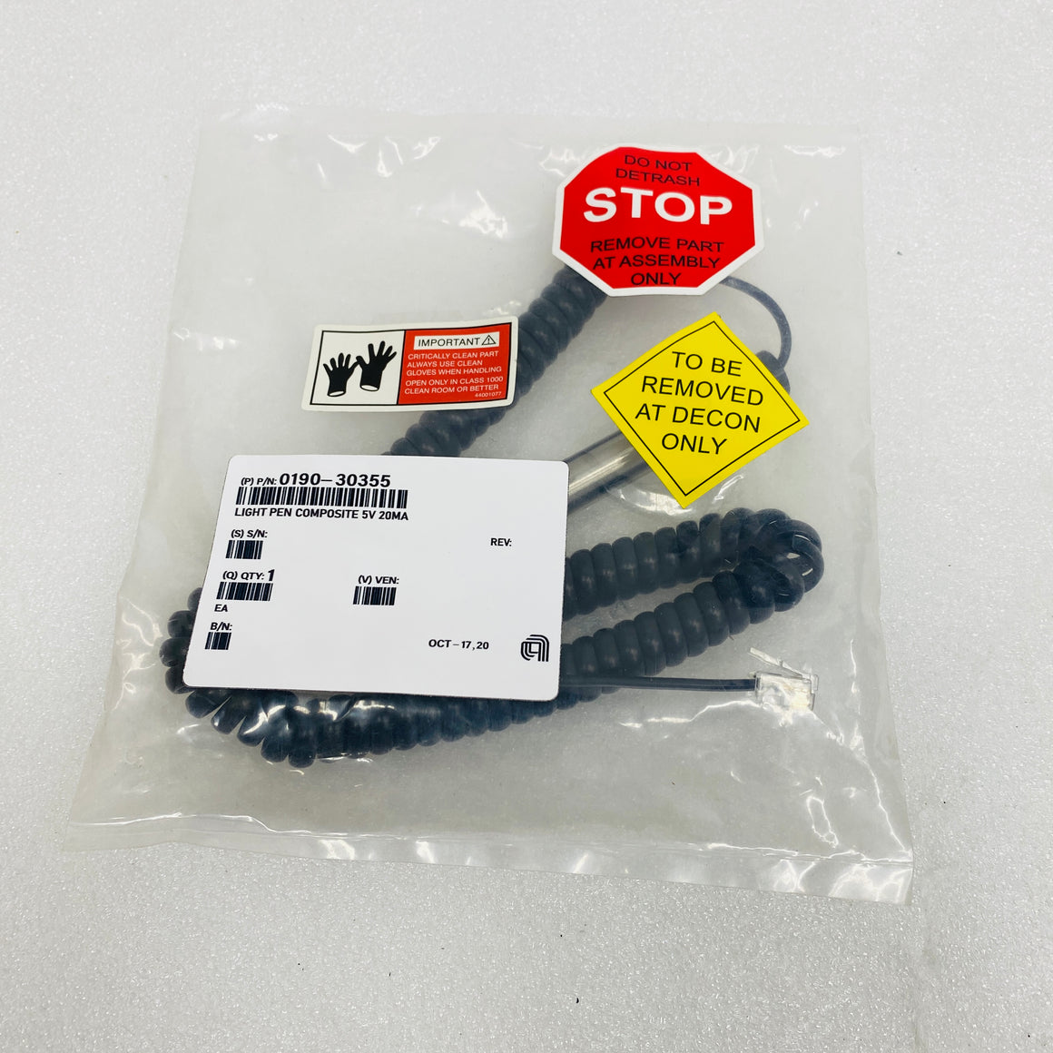 AMAT Application Material Light Pen  0190-30355 (With Wire) - Rockss Automation