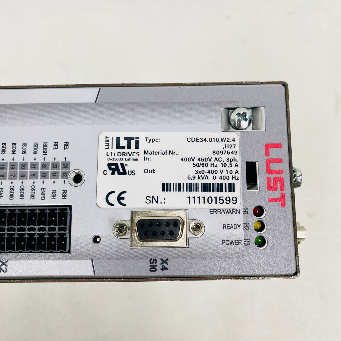 LUST  Drive  CDE34.010, W2.4, H27 - Rockss Automation