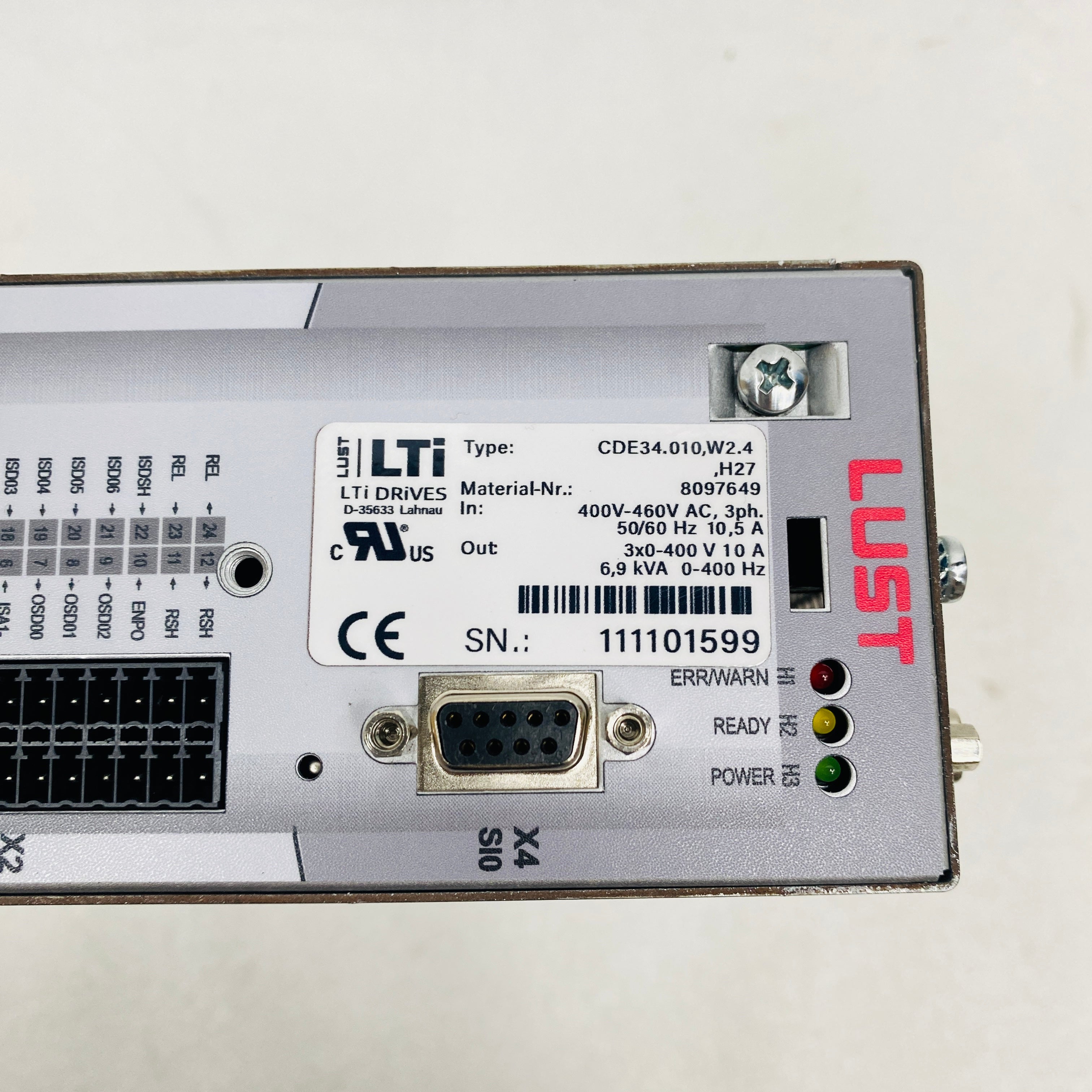 LUST  Drive  CDE34.010, W2.4, H27 - Rockss Automation