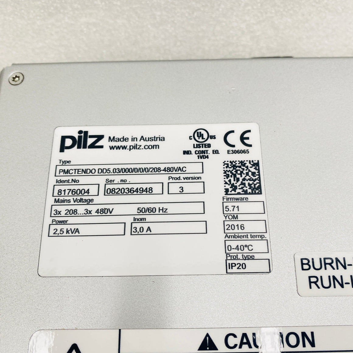PiLZ  Driver  PMCTENDODD5.03-000-0-0-0-208-480VAC - Rockss Automation