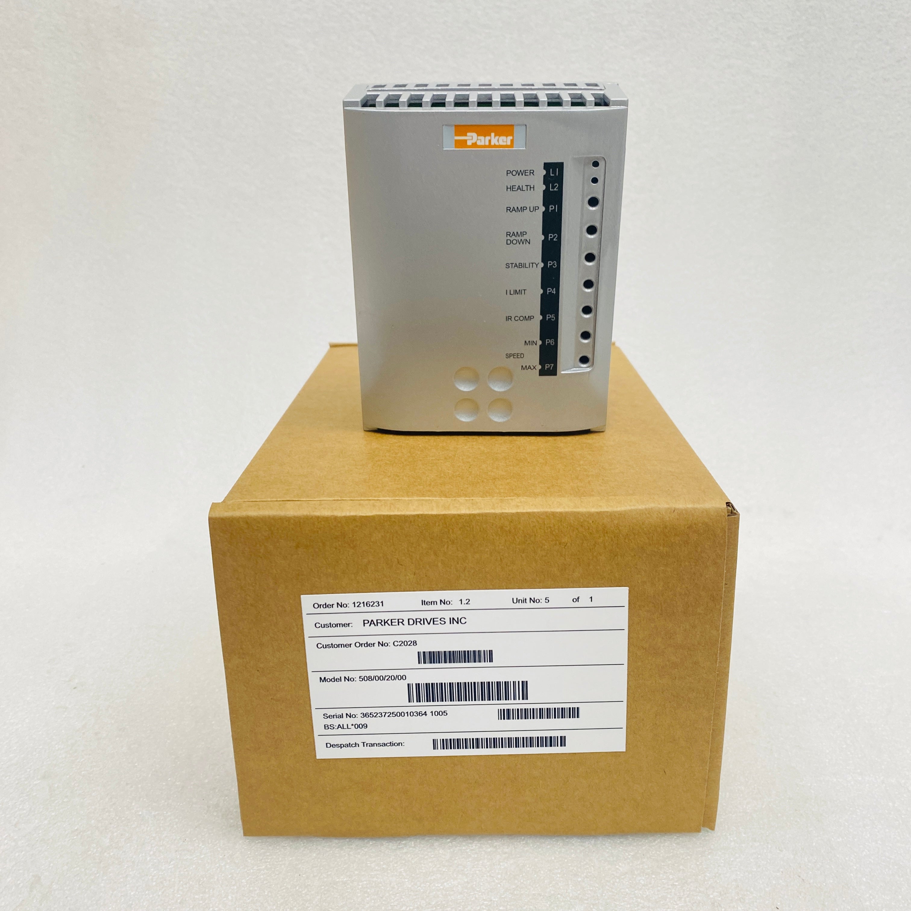 Parker  DC Speed Regulator  508-00-20-00 - Rockss Automation