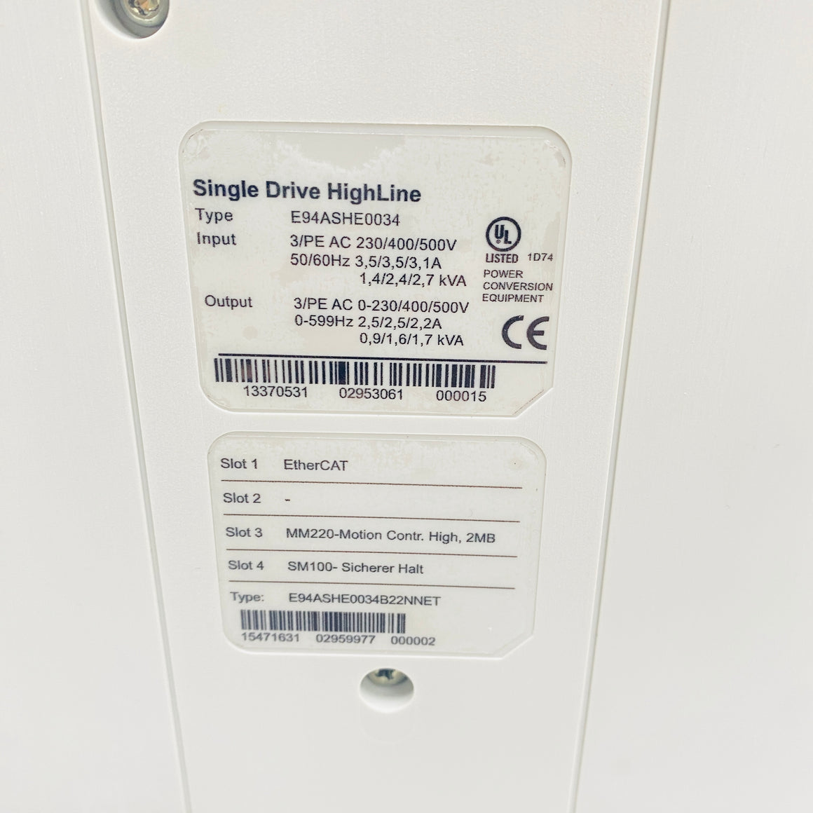 LENZE  Driver  E94ASHE0034 - Rockss Automation