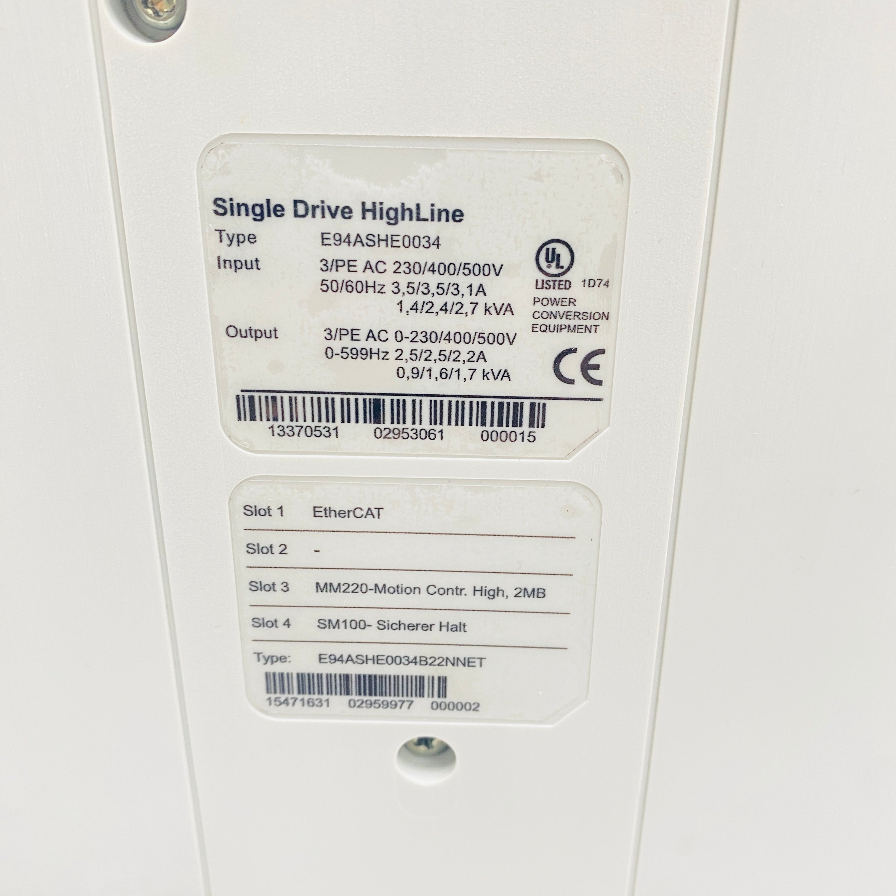 LENZE  Driver  E94ASHE0034 - Rockss Automation