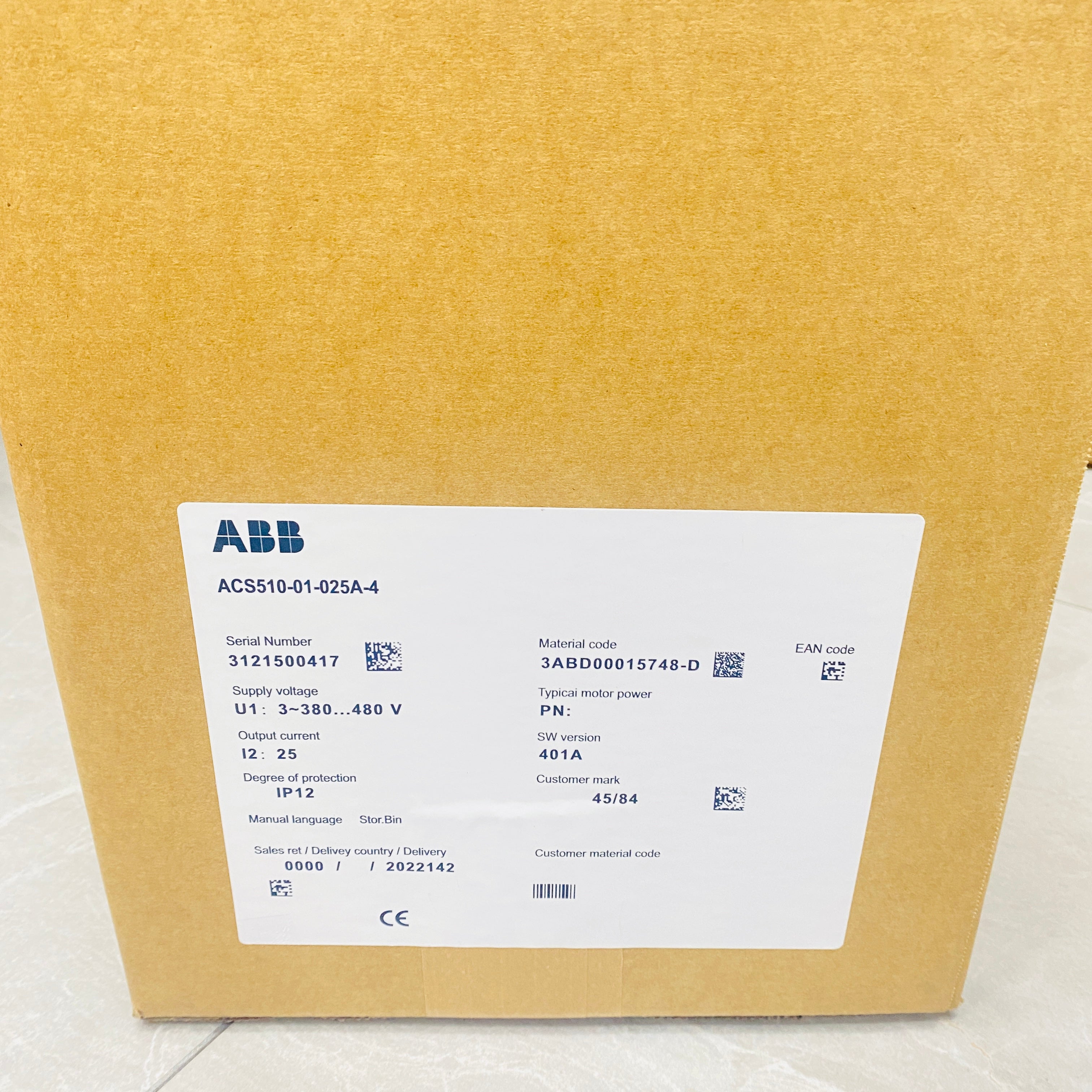 ABB  Frequency Converter  ACS510-01-025A-4 - Rockss Automation