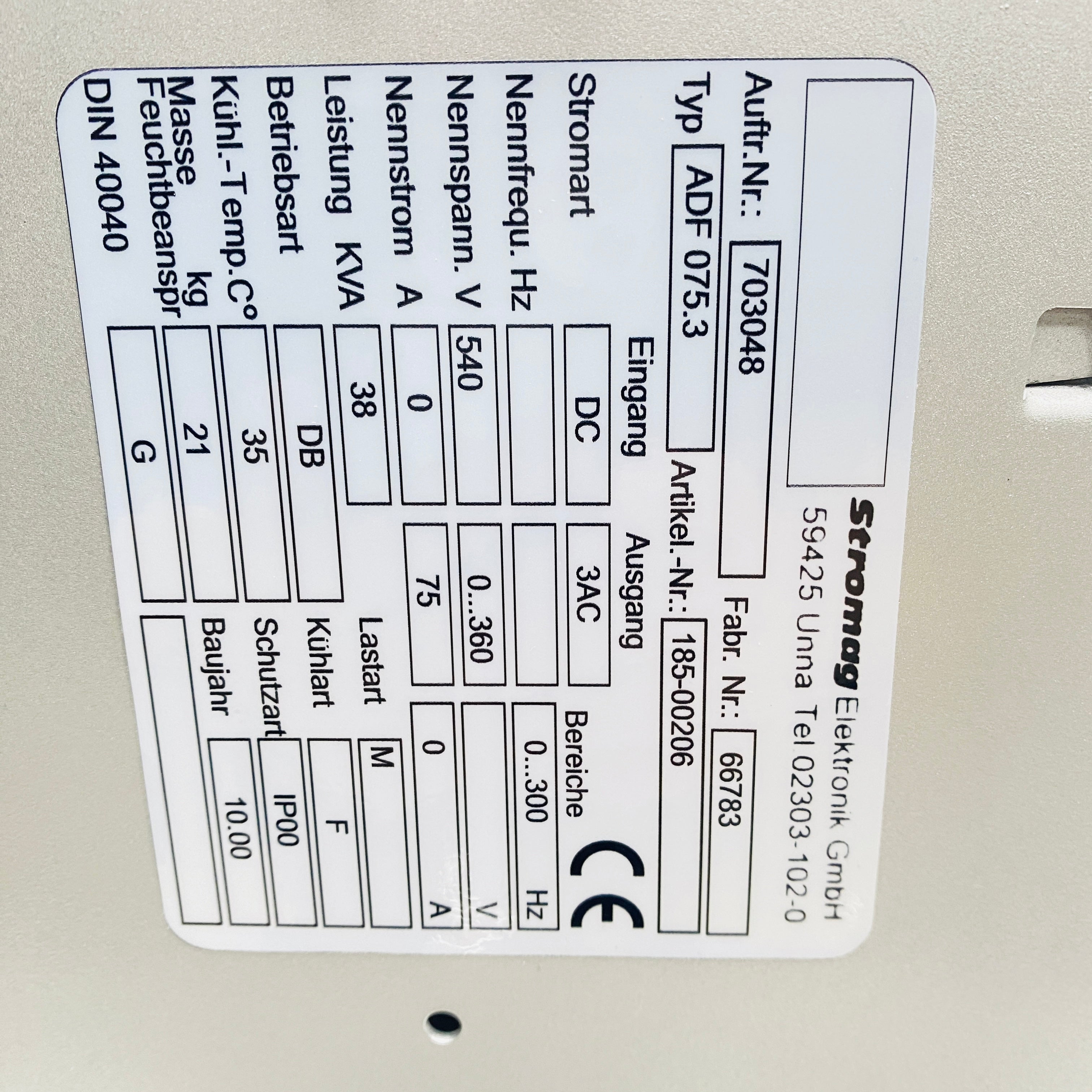 STROMAG  Driver  ADF075.3 - Rockss Automation
