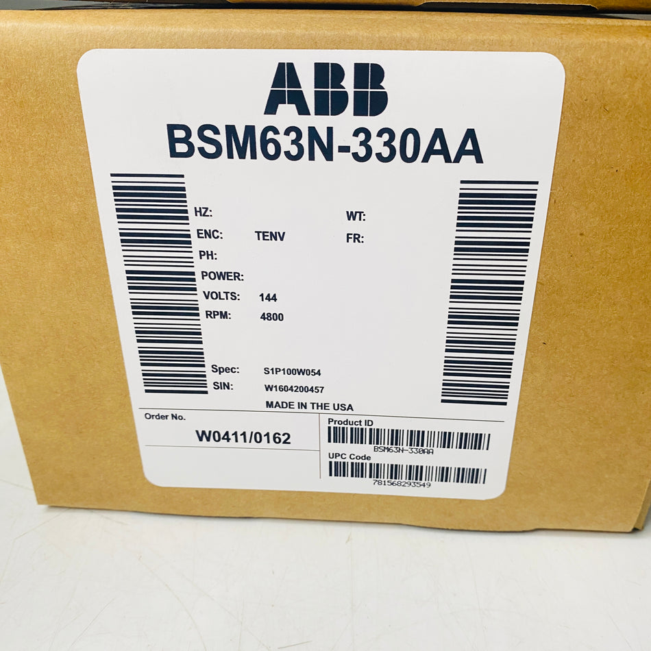 ABB  Motor  BSM63N-330AA
