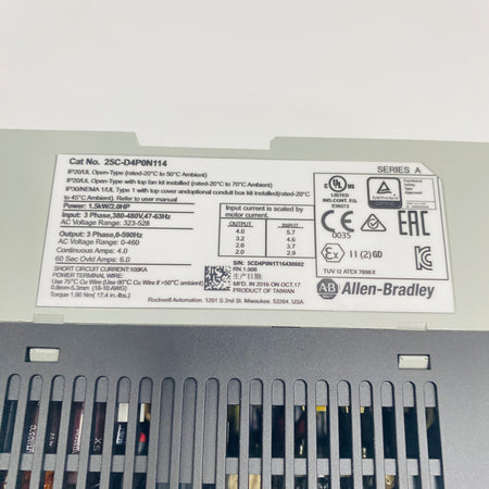 Allen‑Bradley Inverter 25C-D4P0N114 - Rockss Automation