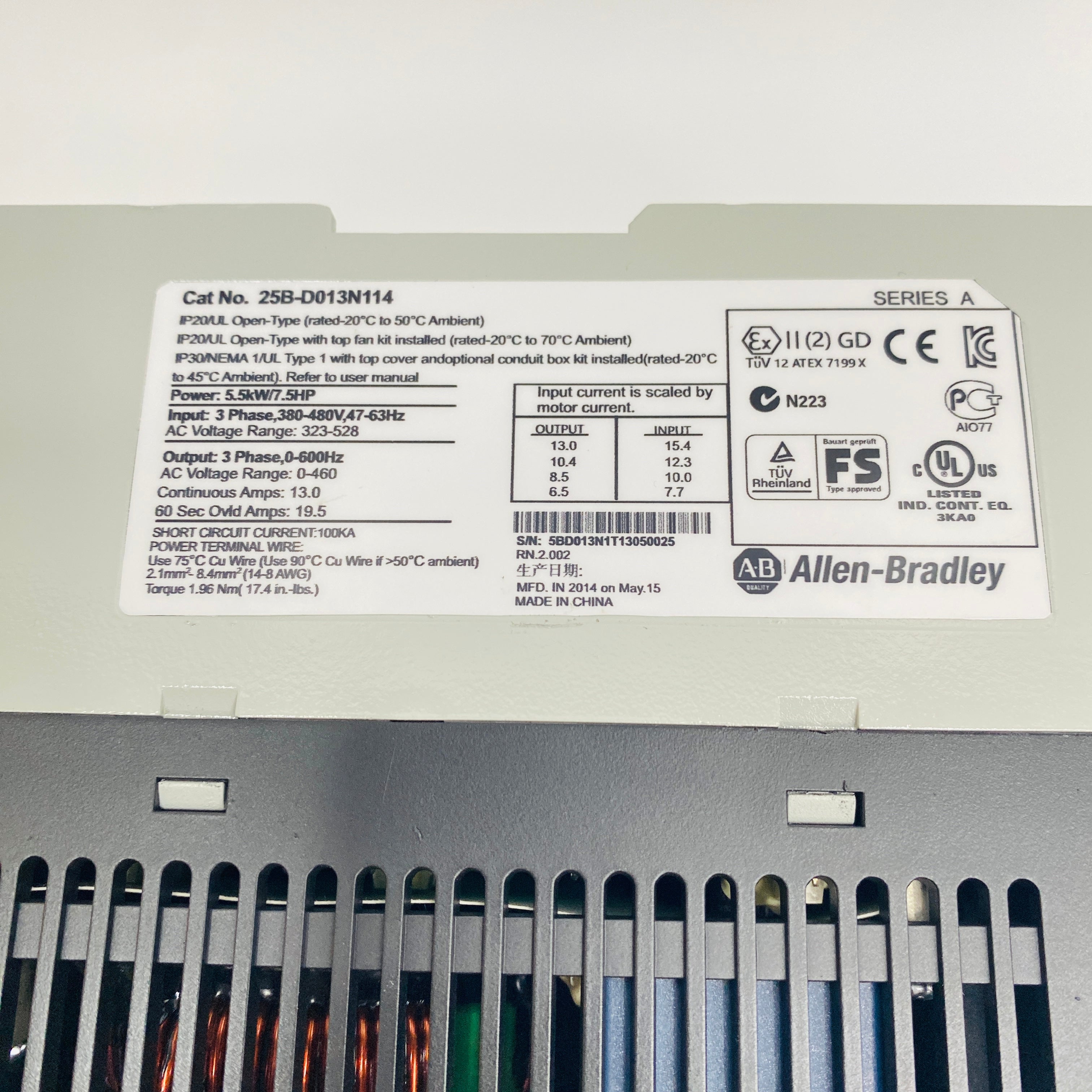 Allen‑Bradley Inverter 25B-D013N114 - Rockss Automation