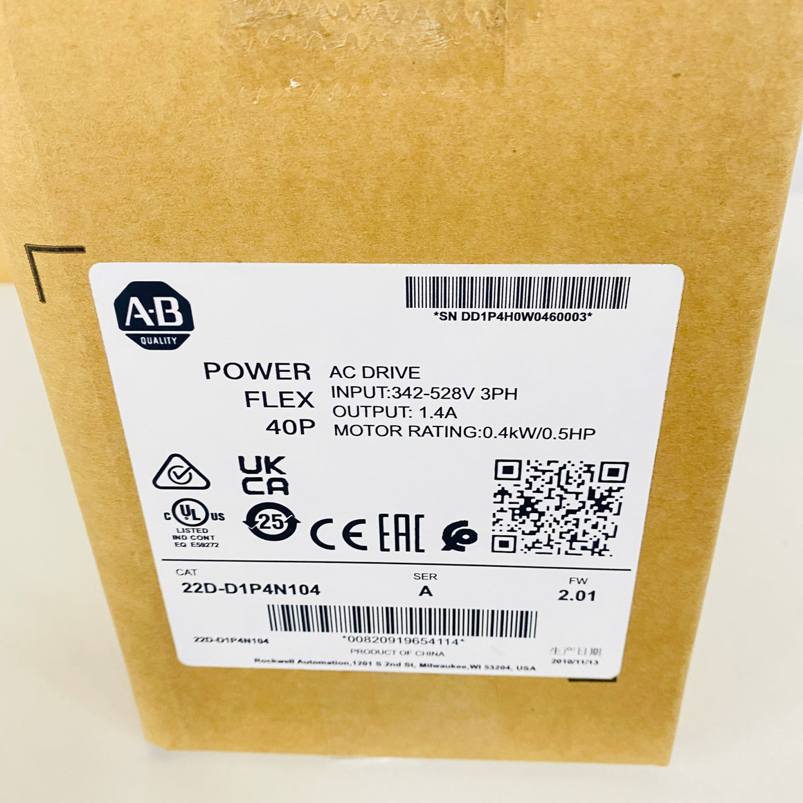 Allen‑Bradley Inverter 22D-D1P4N104 - Rockss Automation