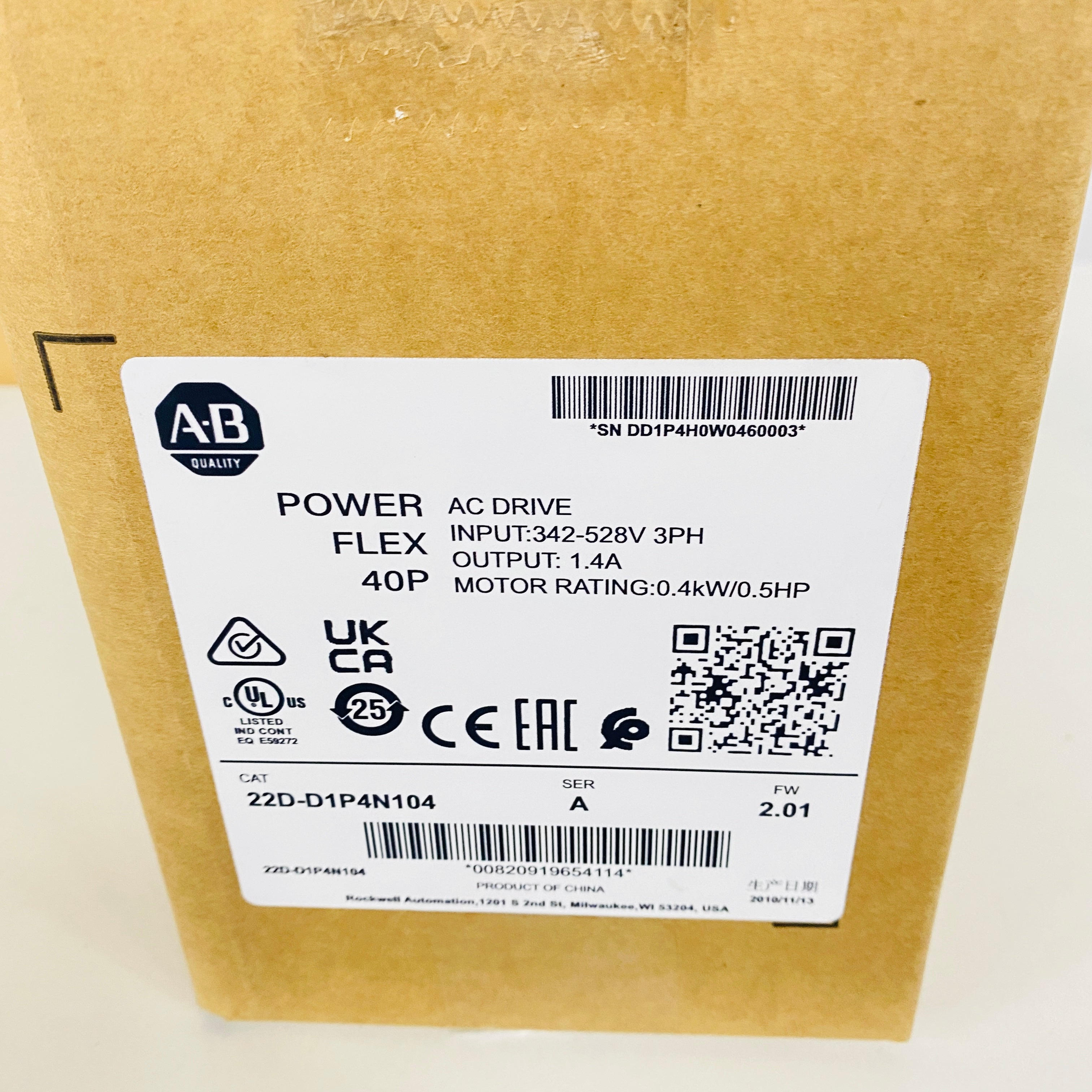 Allen‑Bradley Inverter 22D-D1P4N104 - Rockss Automation