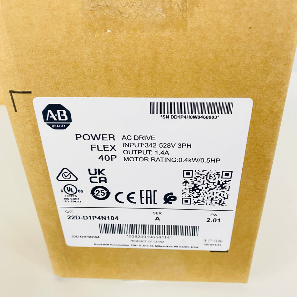 Allen‑Bradley Inverter 22D-D1P4N104 - Rockss Automation