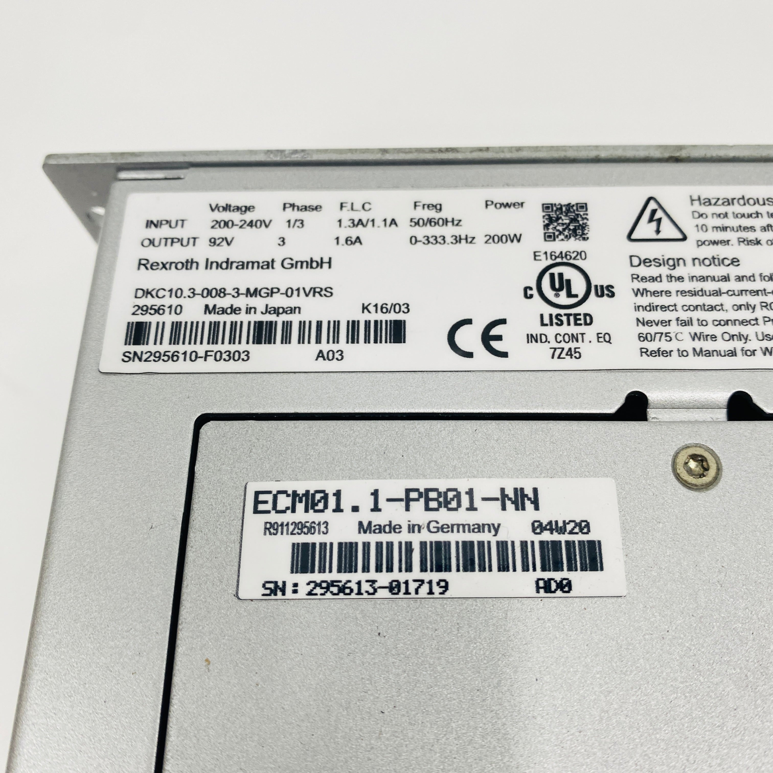REXROTH  Driver  DKC10.3-008-3-MGP-01VRS - Rockss Automation
