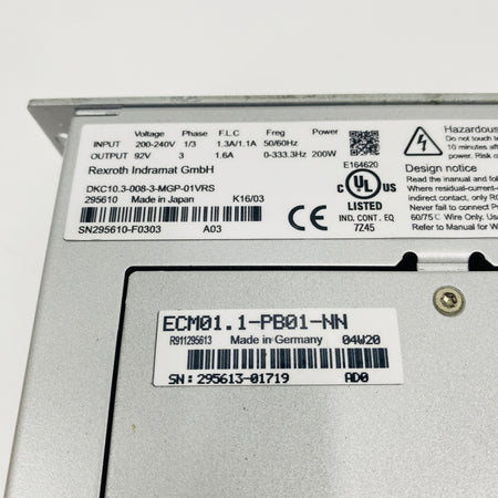 REXROTH  Driver  DKC10.3-008-3-MGP-01VRS - Rockss Automation