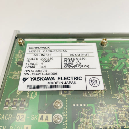YASKAWA  Drive  CACR-02-SKAA - Rockss Automation