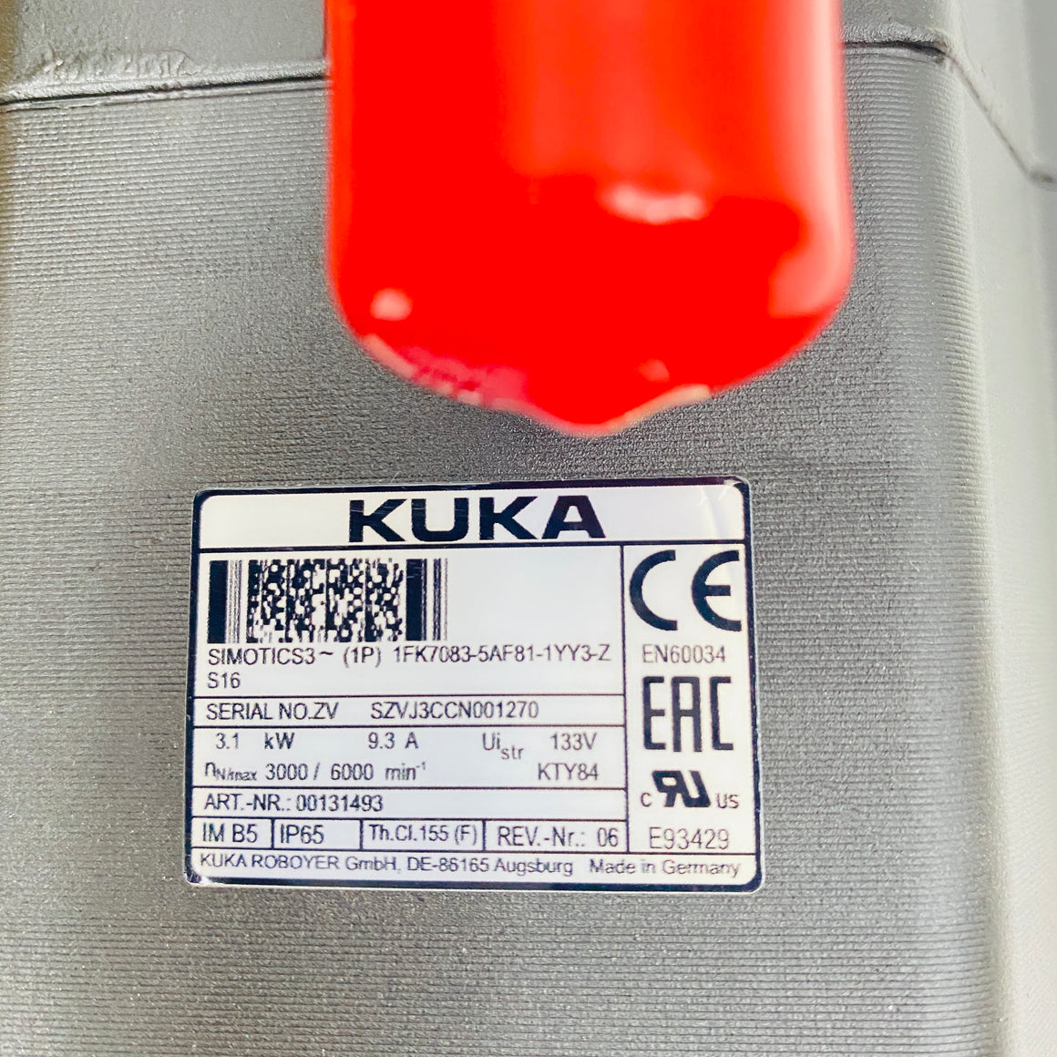 KUKA  Motor  1FK7083-5AF81-1YY3-ZS16 - Rockss Automation