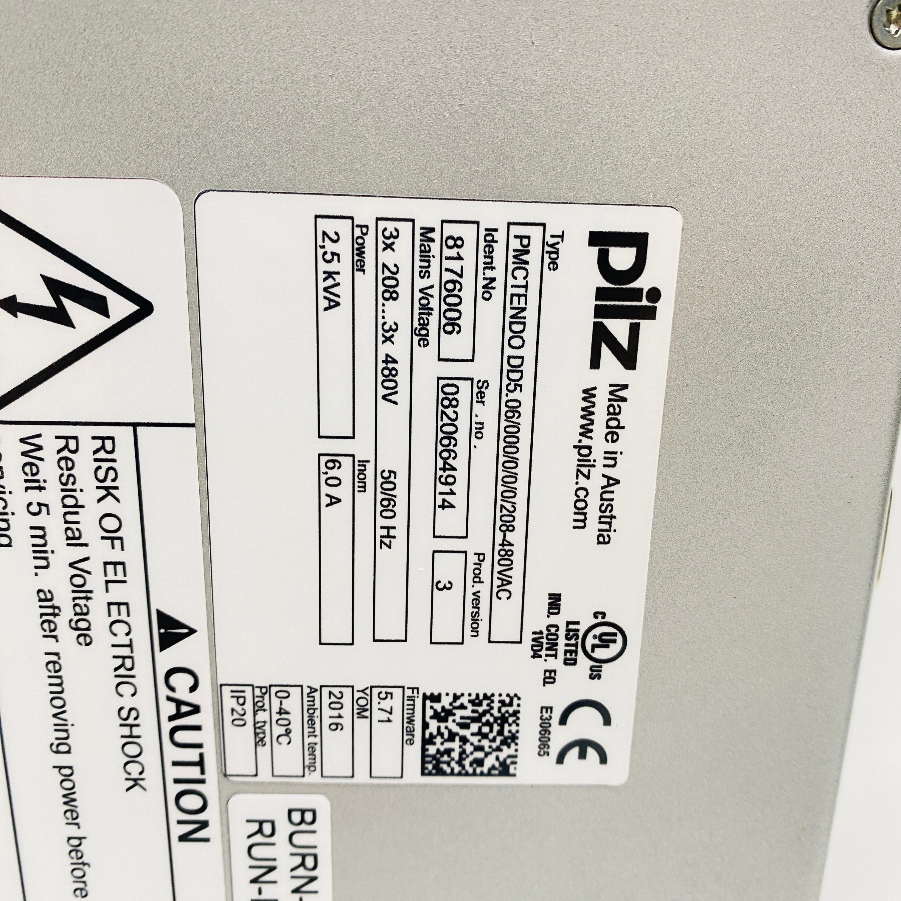 PiLZ  Driver  PMTENDODD 5.06-000-0-0-208-480VAC - Rockss Automation