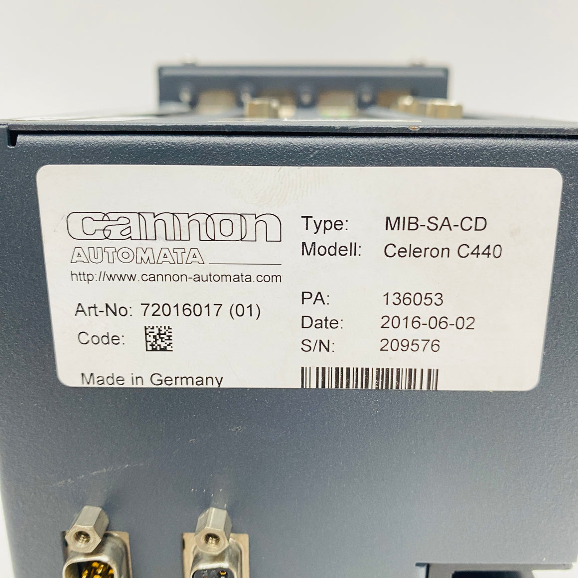 CANNON Driver MIB-SA-CD - Rockss Automation