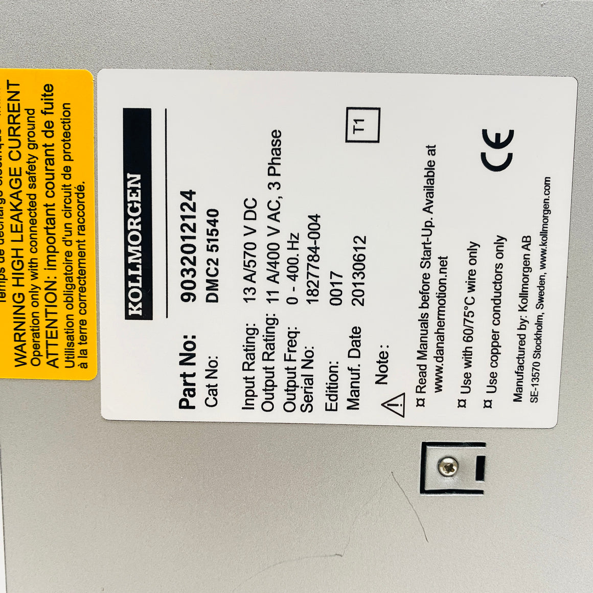 Kollmorgen  Driver  9032012124 - Rockss Automation