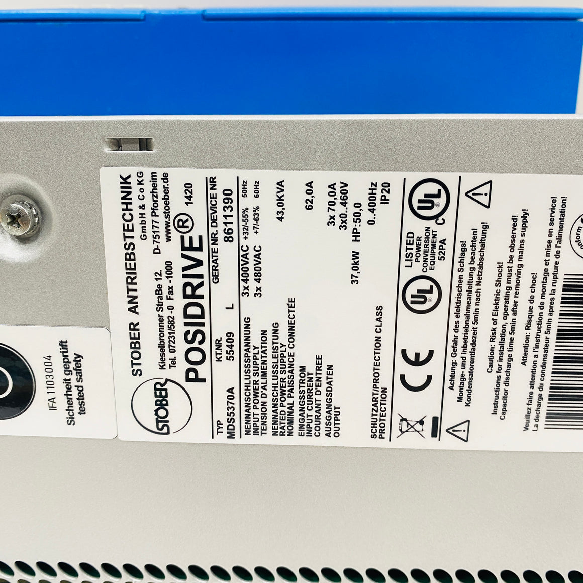 STOBER  Driver  MDS5370A - Rockss Automation