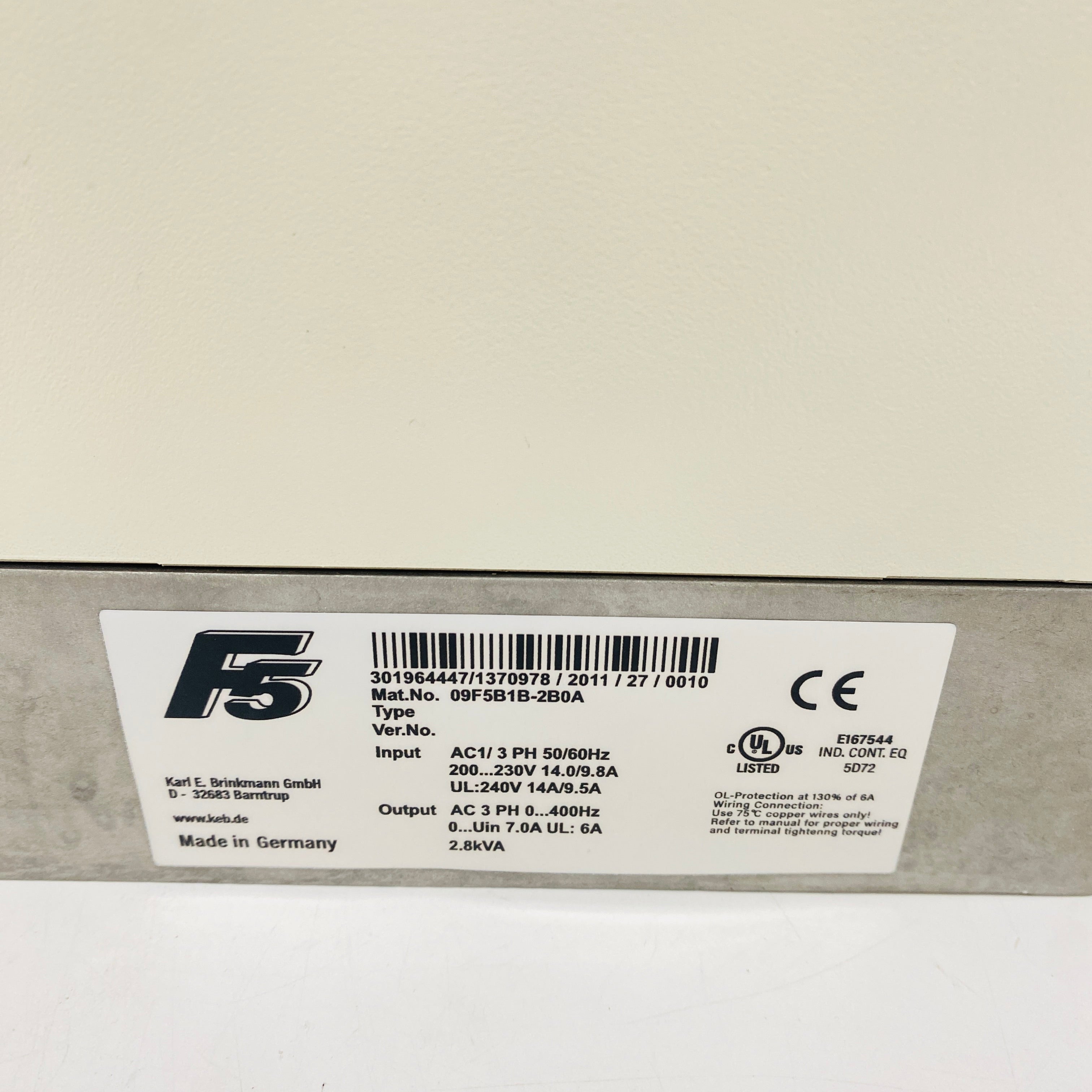 KEB  Driver  09F5B1B-2B0A - Rockss Automation