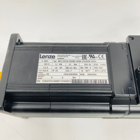 LENZE  Motor  MCS09F38-RS0B0-B14N-ST5S00N-R0SU - Rockss Automation